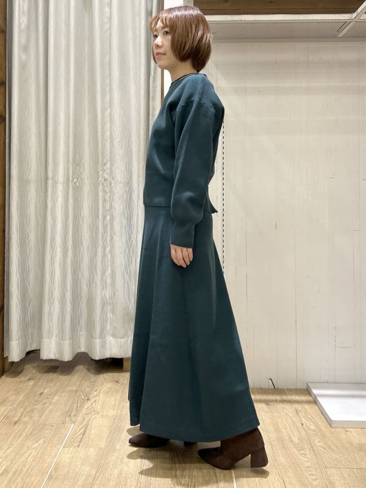 ga_riさんの「THE SHOP TK｜【前後2WAY】ニットセットアップ」を使ったコーディネート