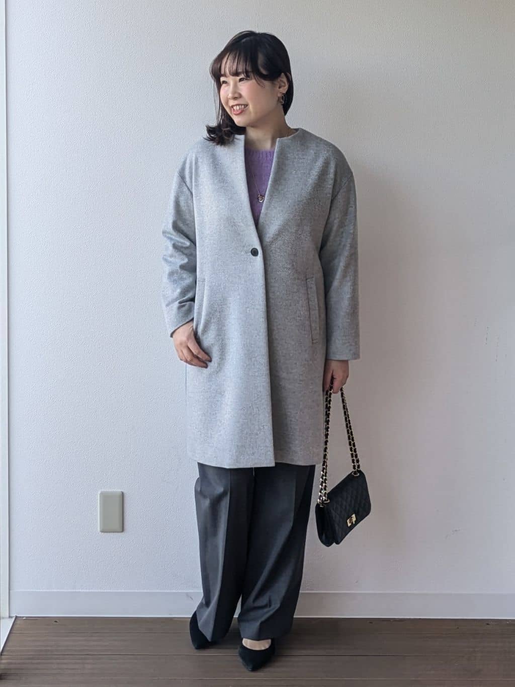 なみきさんの「UNTITLED｜【ゆったり】アルパカ混シャギーニット」を使ったコーディネート