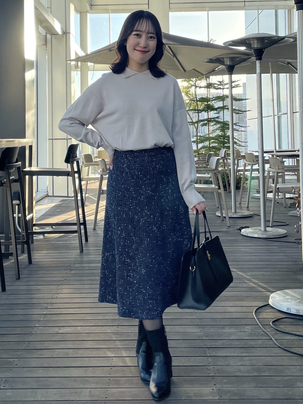 yukariさんの「Reflect｜【着映え◎】衿つきニットトップス」を使ったコーディネート