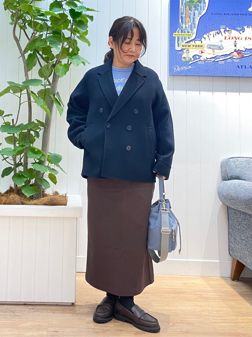 msatoさんの「Dessin｜【撥水・2WAY】ミュラーダウンコートミドル丈」を使ったコーディネート