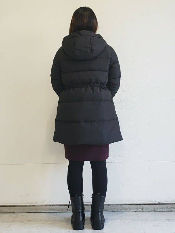 Riaさんの「index｜KAWADAダウンドロストミドルコート【撥水／洗濯機OK／2WAY／静電気防止裏地】《XS～3L》」を使ったコーディネート