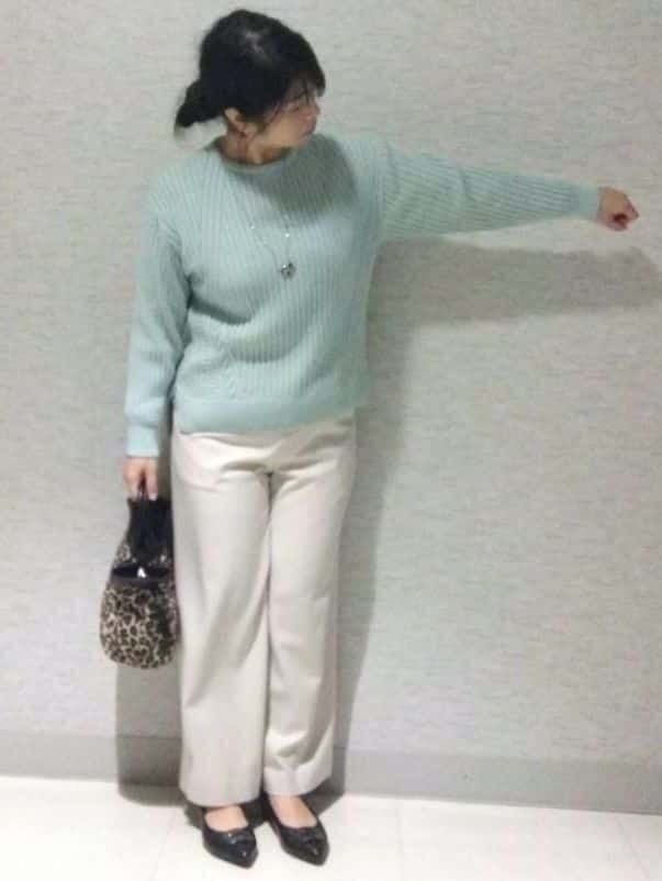 sakoさんの「Reflect｜【ゆったり着られる◎】ワイドリブニットプルオーバー」を使ったコーディネート