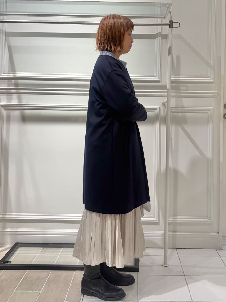 AKKOさんの「UNTITLED｜【洗える】スポンディッシュ ボトルネックニット」を使ったコーディネート
