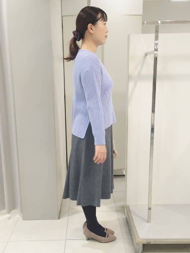 AZUSAさんの「Reflect｜【ゆったり着られる◎】ワイドリブニットプルオーバー」を使ったコーディネート