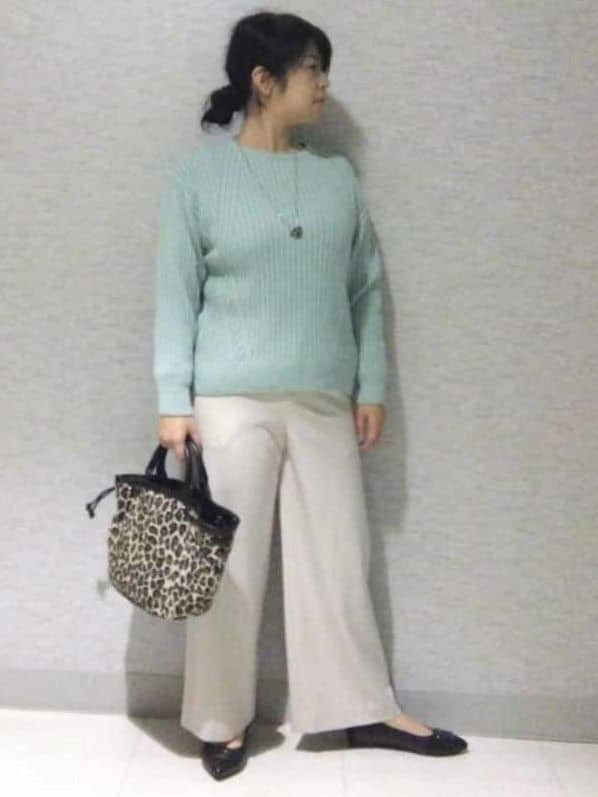 sakoさんの「Reflect｜【ゆったり着られる◎】ワイドリブニットプルオーバー」を使ったコーディネート