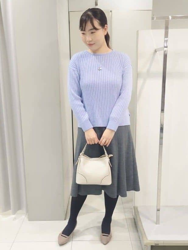 AZUSAさんの「Reflect｜【ゆったり着られる◎】ワイドリブニットプルオーバー」を使ったコーディネート
