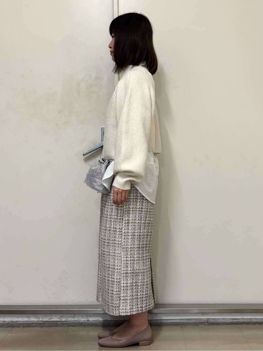 やまさんの「OPAQUE.CLIP｜【生活防水／抗菌防臭加工】Vフラットパンプス」を使ったコーディネート