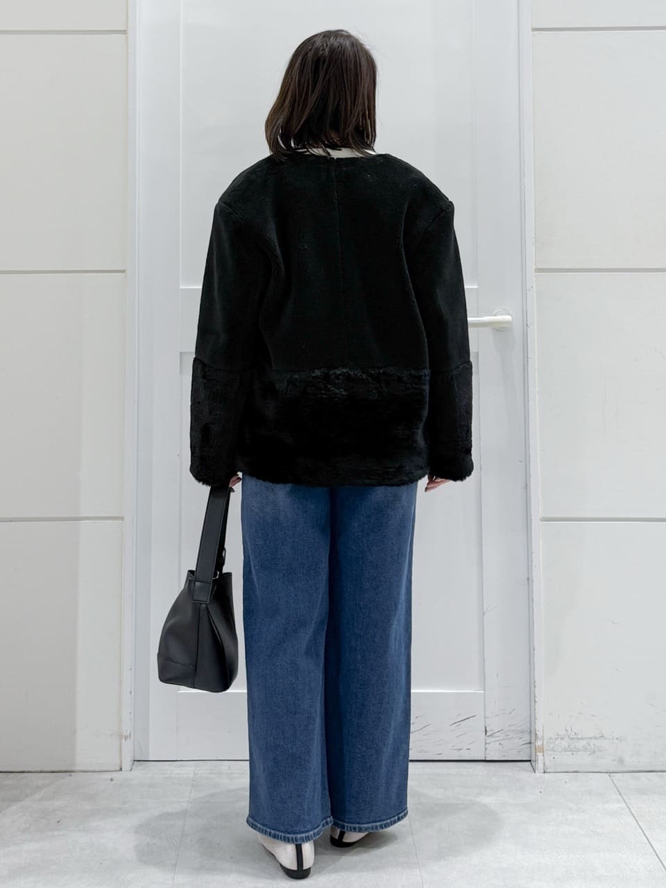 yuka.aさんの「OPAQUE.CLIP｜サイド編地切替ニットトップス／セットアップ対応【洗濯機OK】」を使ったコーディネート