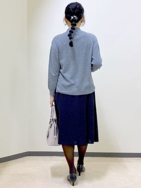  beni_gingerさんの「Reflect｜アーガイル柄ハイネックニット」を使ったコーディネート