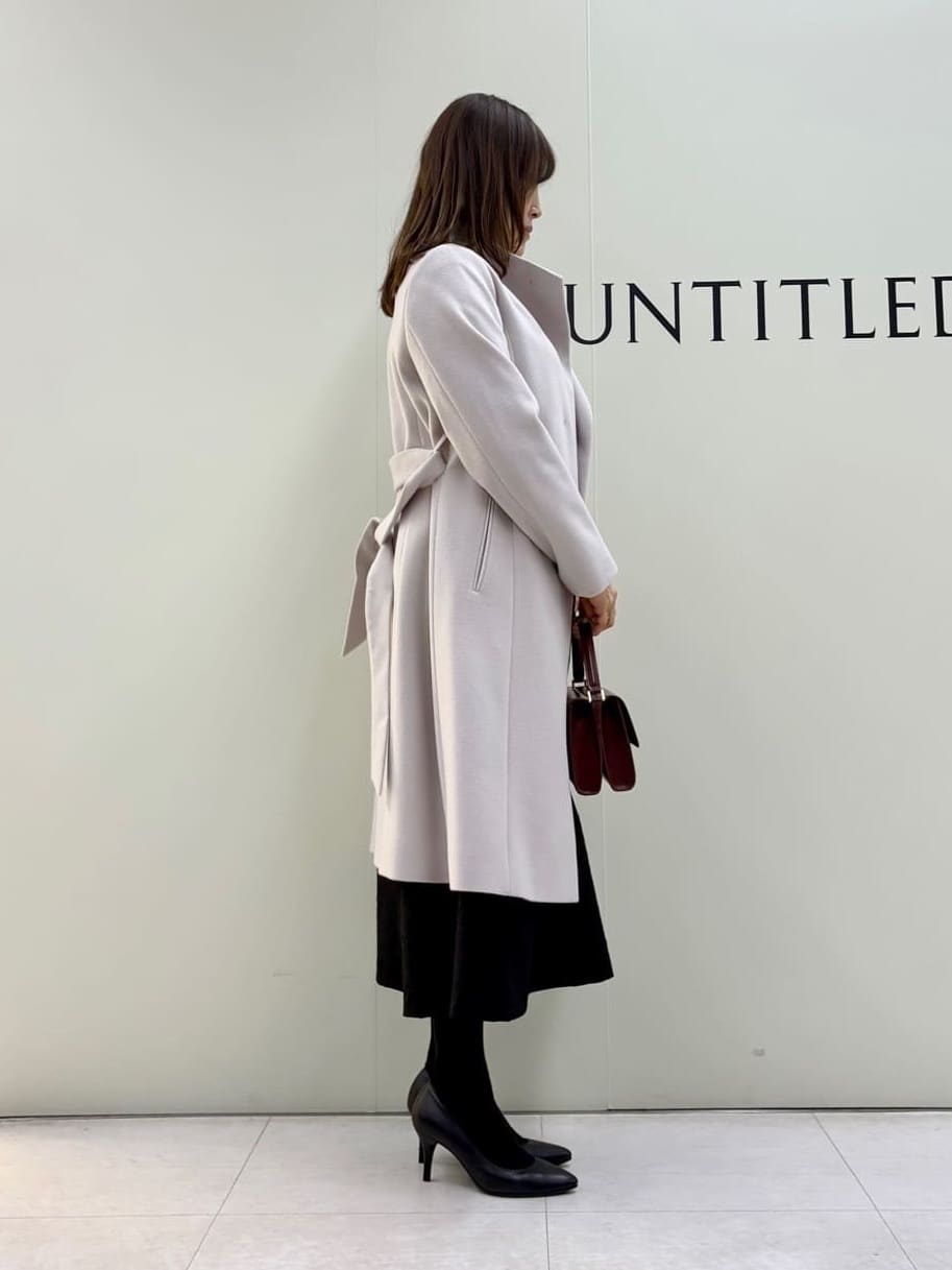 Sakaiさんの「UNTITLED｜【きれいめ/スタイリッシュ】2WAYスタンドカラーロングコート」を使ったコーディネート