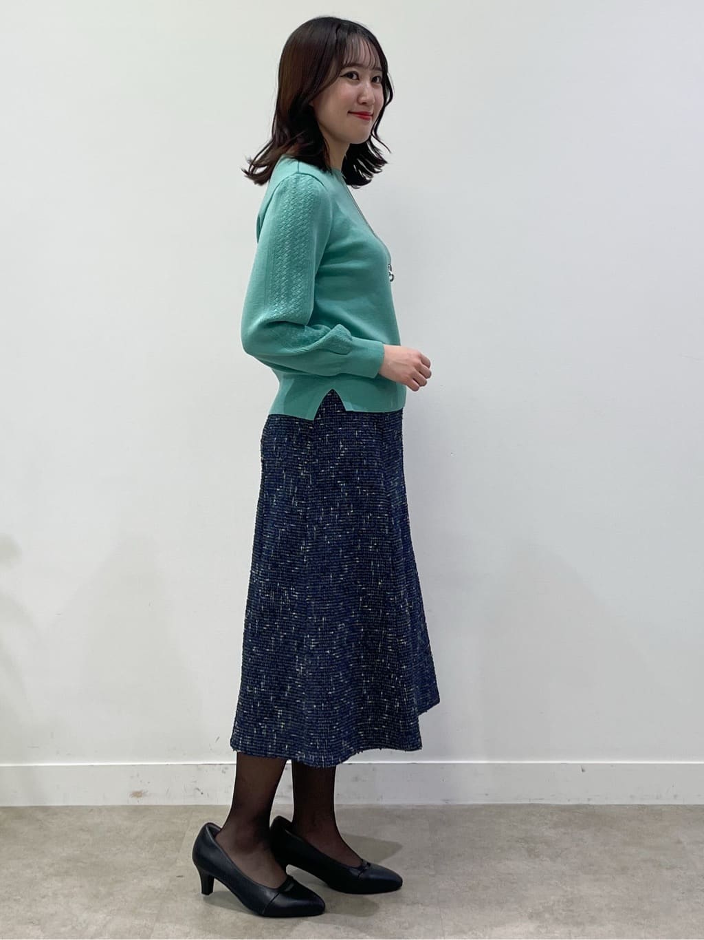yukariさんの「Reflect｜【選べる8色／スカートにもパンツにも◎】ウール混ボートネックニット」を使ったコーディネート