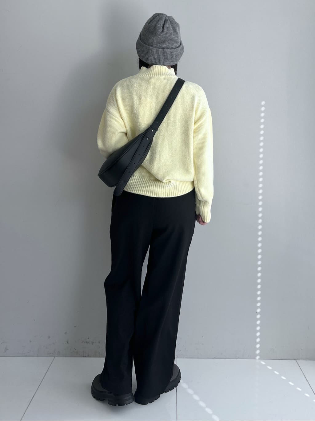 Hirokaさんの「Dessin｜【洗える】ハイネックベロアモールニット」を使ったコーディネート