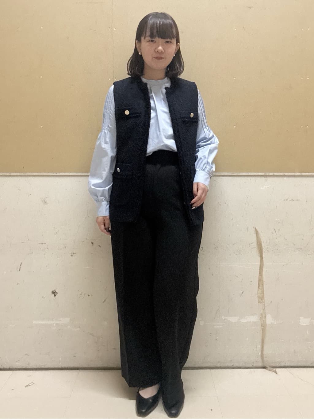 yumeさんの「OPAQUE.CLIP｜《通勤対応》ツイードジレ【洗える】」を使ったコーディネート