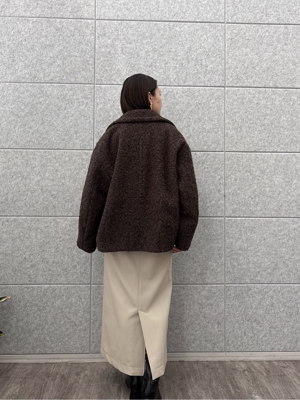 ayanoさんの「INDIVI｜【再入荷】レイヤーネックメランジラメニット」を使ったコーディネート