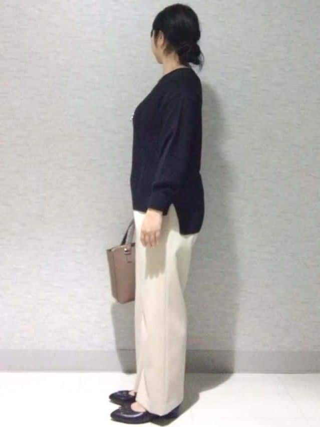 sakoさんの「Reflect｜【パンツ合わせにぴったり◎】ゆったりオフボディニット」を使ったコーディネート