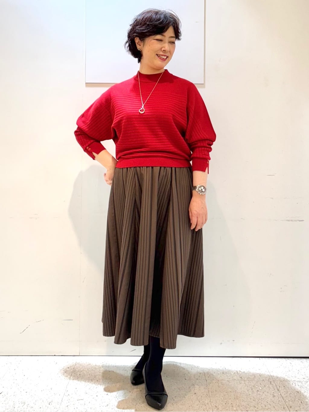 ヤスコさんの「Reflect｜【SS-4Lサイズ】フーデッドミドルダウンコート」を使ったコーディネート