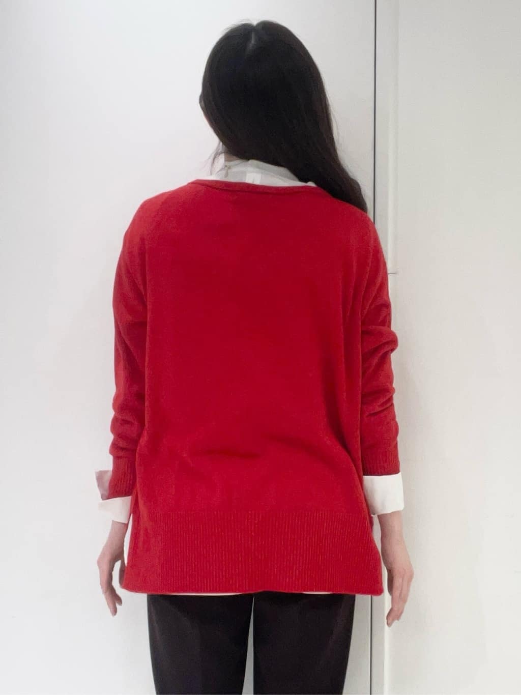 moeさんの「UNTITLED｜【8色展開/体型カバー】魅せるタイムレスニット」を使ったコーディネート