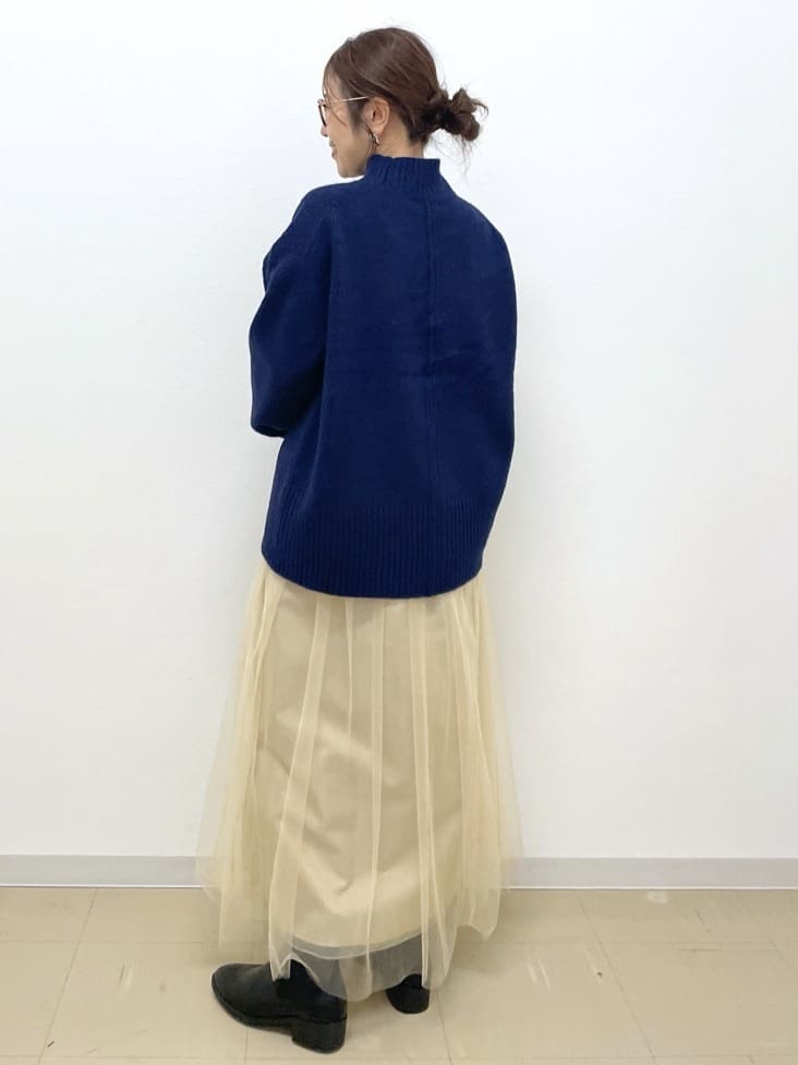 Akiさんの「OPAQUE.CLIP｜ふわふわハイネックニット【洗濯機OK】」を使ったコーディネート