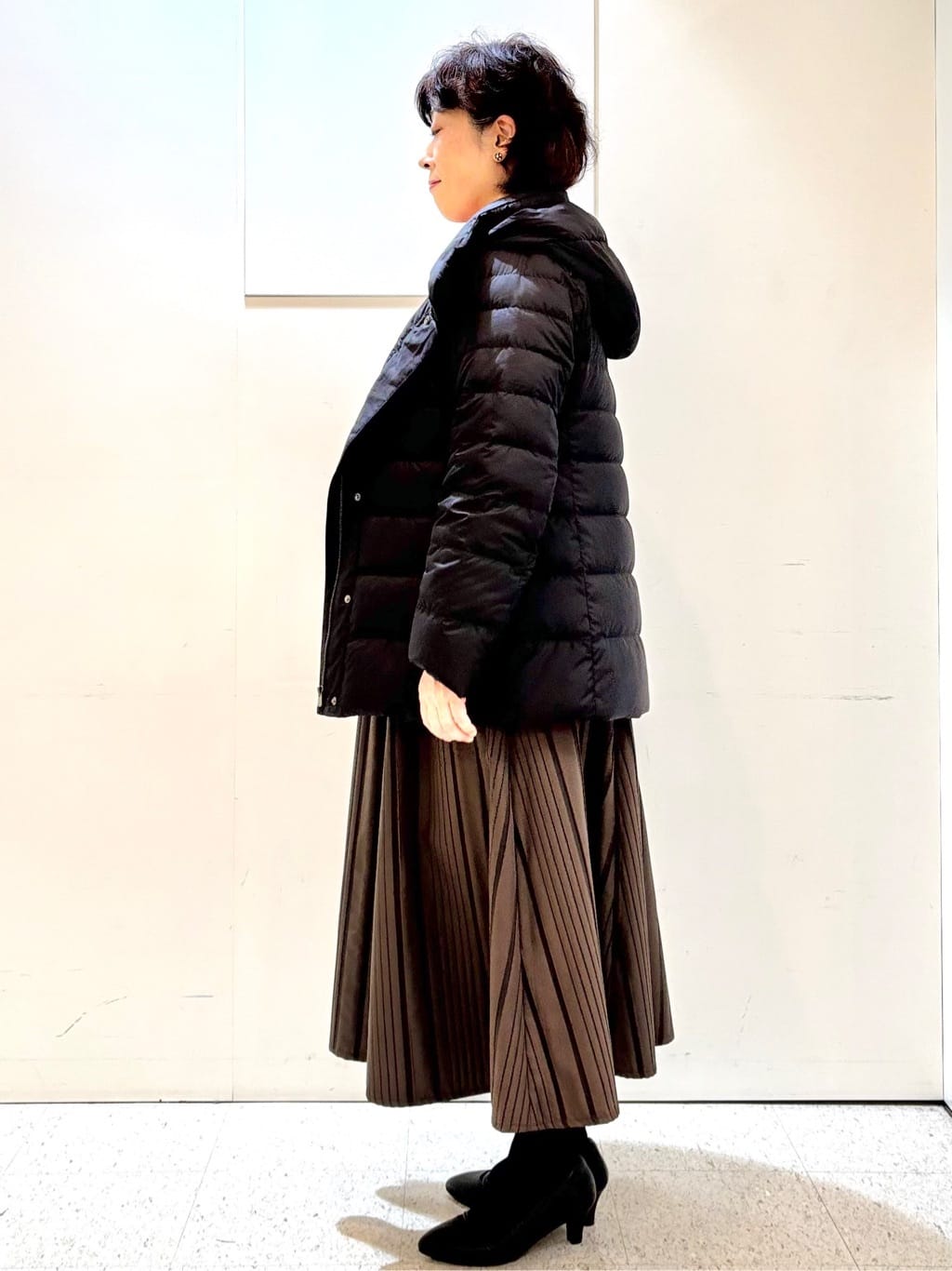 ヤスコさんの「Reflect｜【SS-4Lサイズ】フーデッドミドルダウンコート」を使ったコーディネート