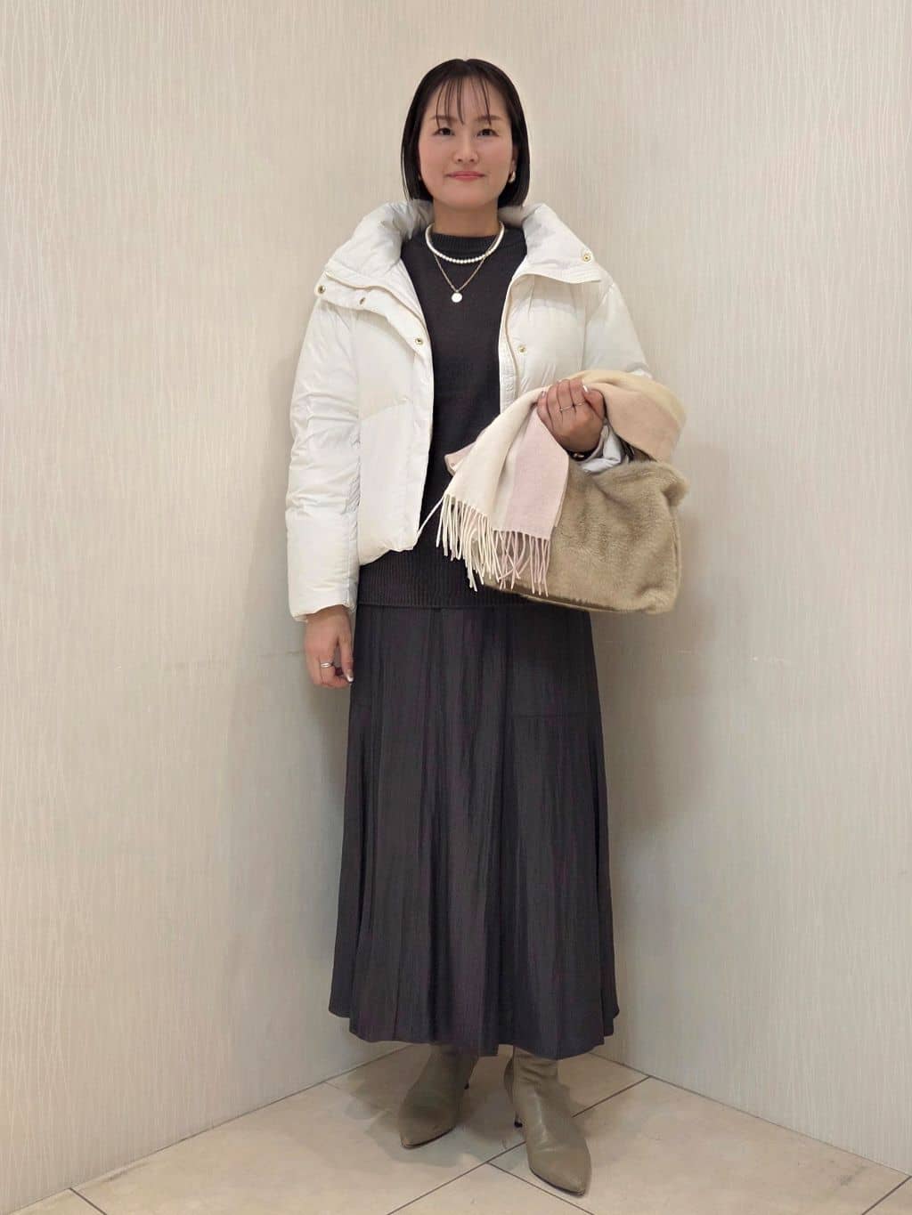 naokoさんの「UNTITLED｜【トレンド/撥水機能/防寒】ショートダウンコート」を使ったコーディネート