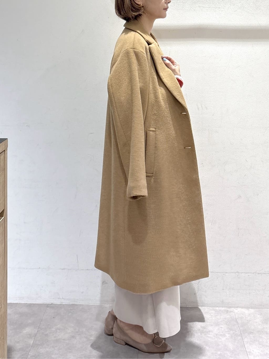 たけねぇさんの「OPAQUE.CLIP｜カシミヤブレンドウールチェスターコート」を使ったコーディネート