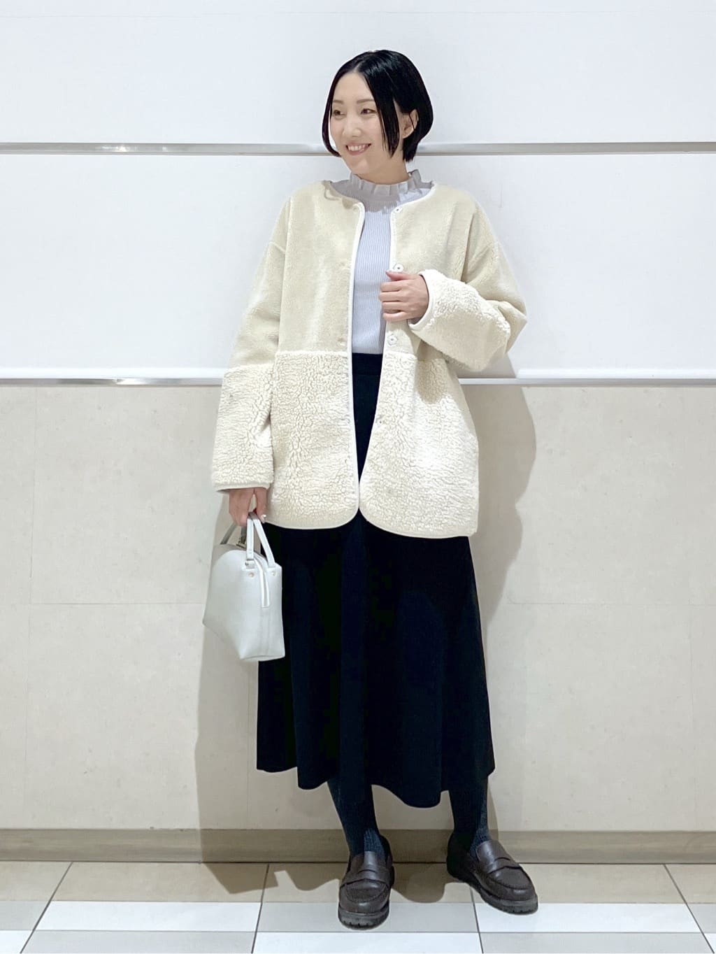 eriko さんの「Dessin｜【2WAY】フェイクムートンコート」を使ったコーディネート