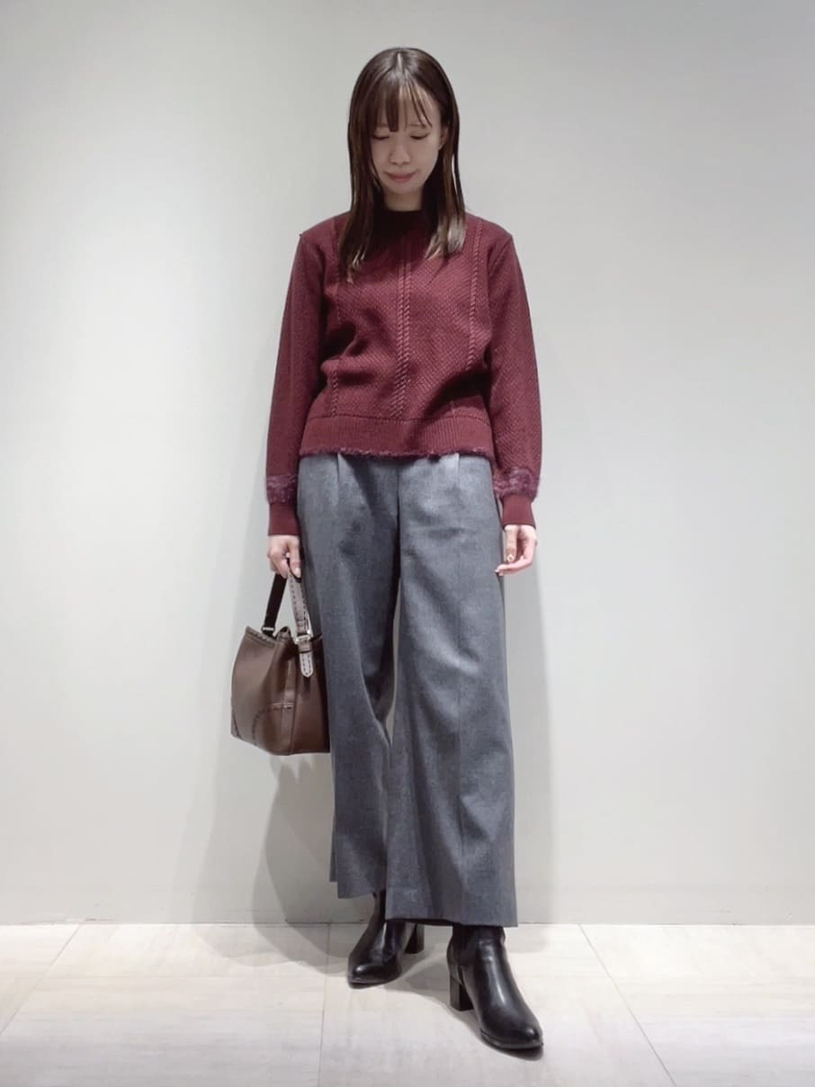 yukaさんの「Reflect｜【ほんのりラメ感◎】ケーブル柄ニット」を使ったコーディネート