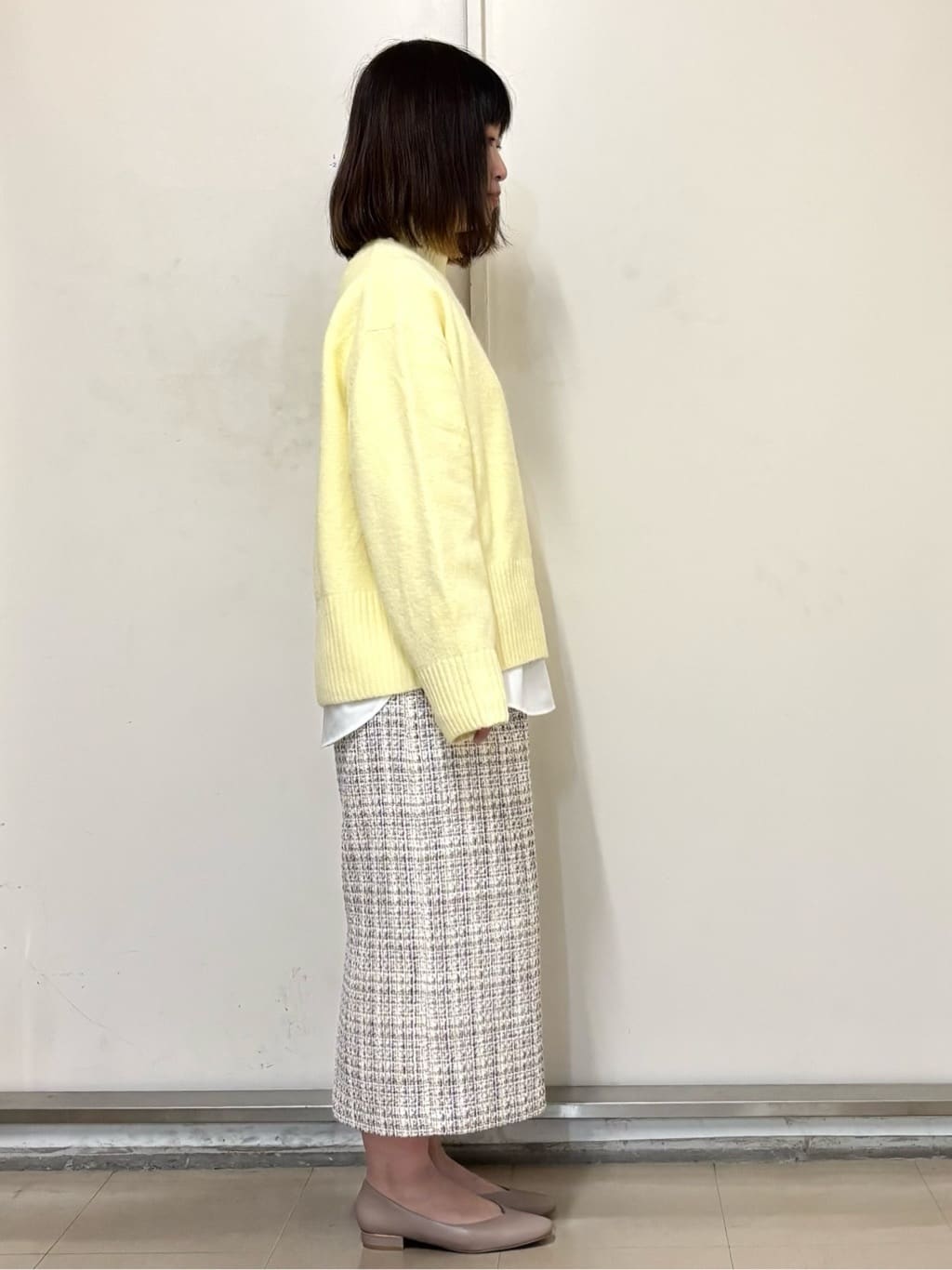 やまさんの「OPAQUE.CLIP｜【生活防水／抗菌防臭加工】Vフラットパンプス」を使ったコーディネート