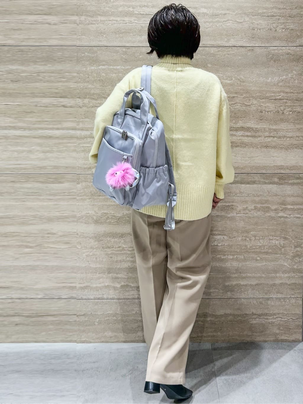 NAMIさんの「OPAQUE.CLIP｜ふわふわハイネックニット【洗濯機OK】」を使ったコーディネート