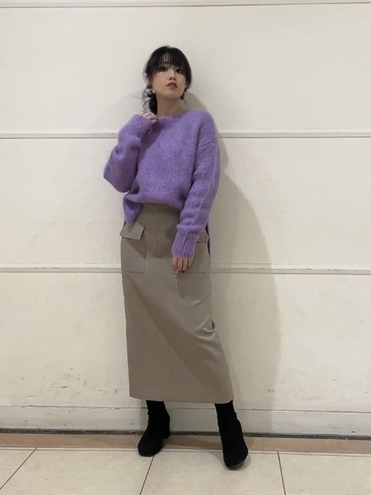 watanabeさんの「UNTITLED｜【ゆったり】アルパカ混シャギーニット」を使ったコーディネート