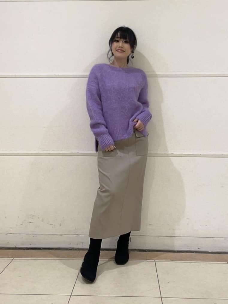 watanabeさんの「UNTITLED｜【ゆったり】アルパカ混シャギーニット」を使ったコーディネート