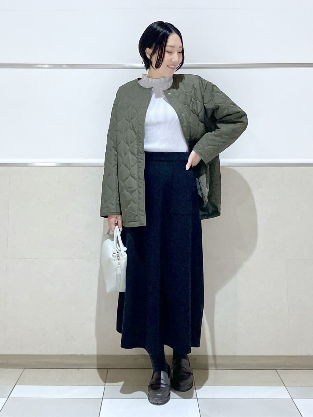 eriko さんの「Dessin｜【洗える】オーガンジーフリルニット」を使ったコーディネート