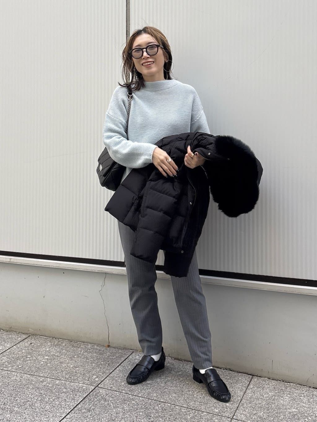 kotakiさんの「INDIVI｜【洗える／大人ラメ】カラーMIXボトルネックニット」を使ったコーディネート