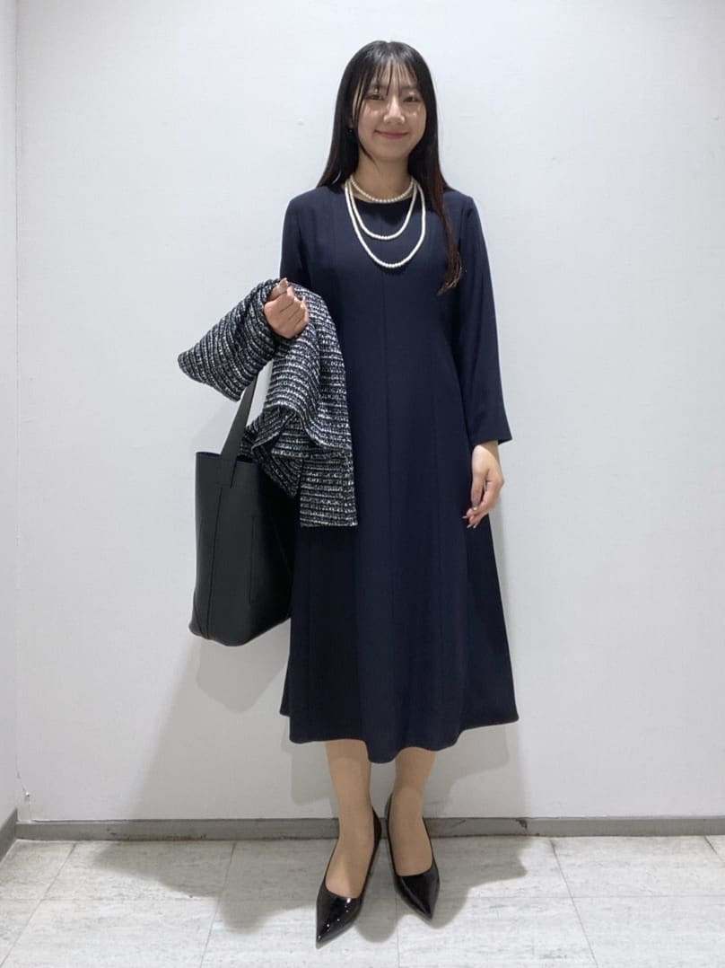 meiさんの「INDIVI｜【洗える／UVケア】ジョーゼットフレアワンピース」を使ったコーディネート