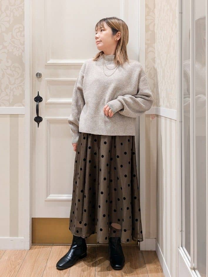 minさんの「grove｜フーデットミドルコート」を使ったコーディネート