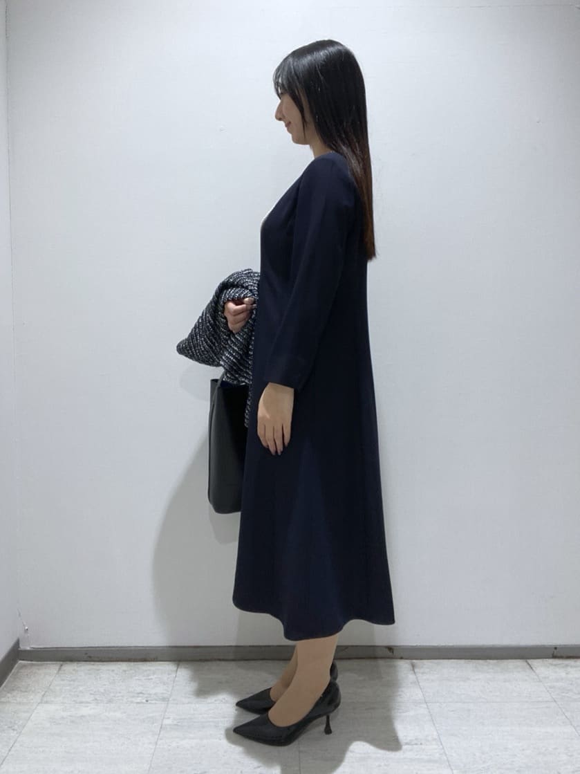 meiさんの「INDIVI｜【洗える／UVケア】ジョーゼットフレアワンピース」を使ったコーディネート