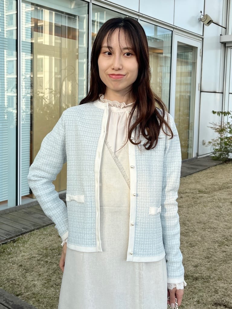 はばさんの「Couture brooch｜【ハレの日・通勤】フリンジツイードジャンスカ」を使ったコーディネート