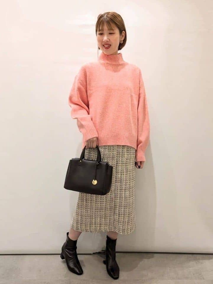 ニイ子さんの「OPAQUE.CLIP｜ふわふわハイネックニット【洗濯機OK】」を使ったコーディネート