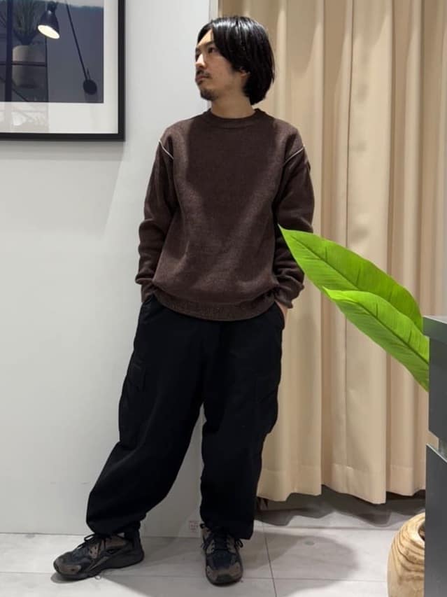 はさんの「THE SHOP TK｜【大人の上品カジュアルを叶える】ハグするニット 洗濯機OK／6色展開」を使ったコーディネート