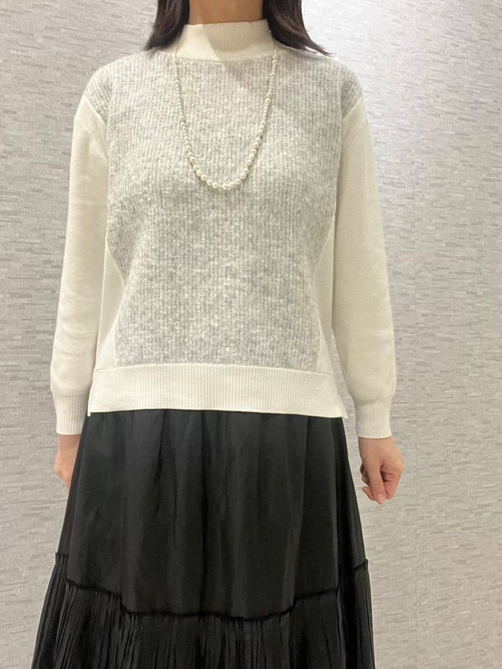 marikoさんの「Reflect｜アーガイル柄ハイネックニット」を使ったコーディネート