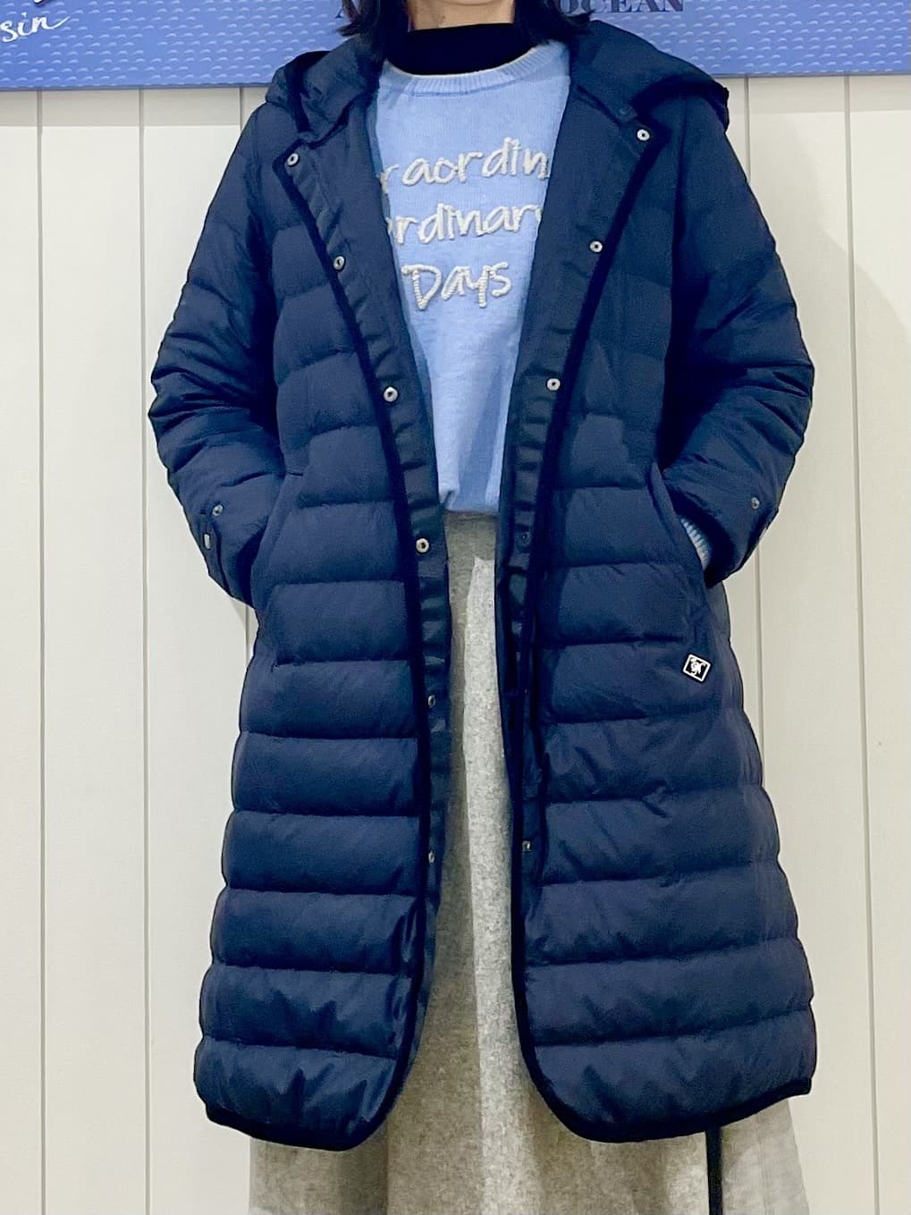 uwatokoさんの「Dessin｜【撥水・2WAY】ミュラーダウンコートロング丈」を使ったコーディネート