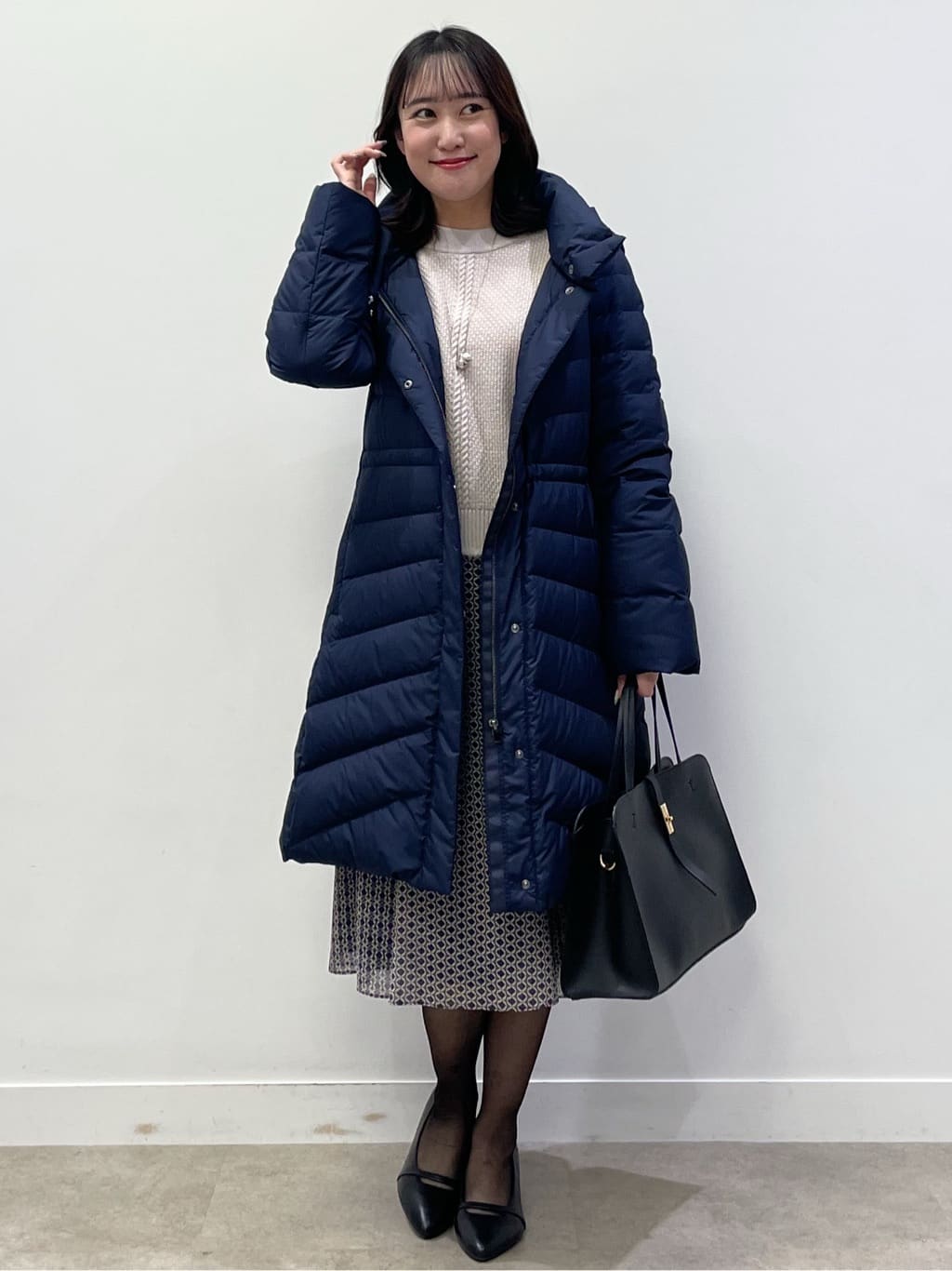 yukariさんの「Reflect｜【ほんのりラメ感◎】ケーブル柄ニット」を使ったコーディネート