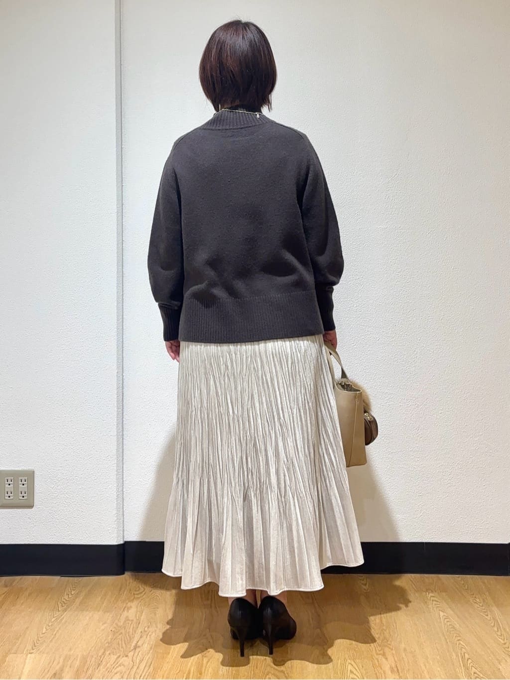 MIKIKOさんの「UNTITLED｜【8色展開/洗える】ウールカシミヤ ハイネックニット」を使ったコーディネート