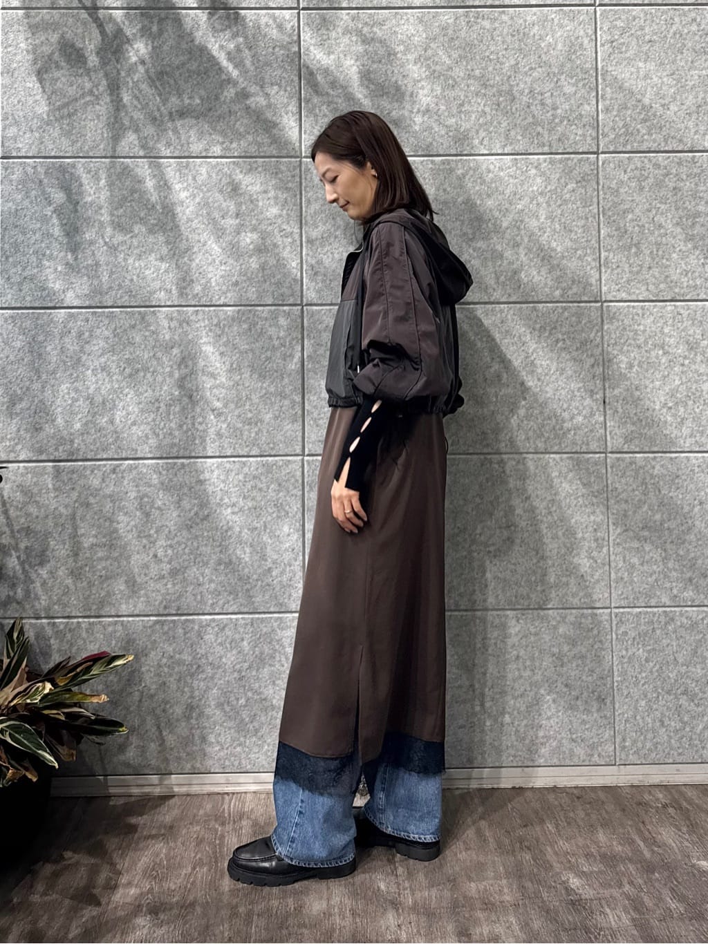 uchi__yamaさんの「CODE A｜urban light crop blouson」を使ったコーディネート