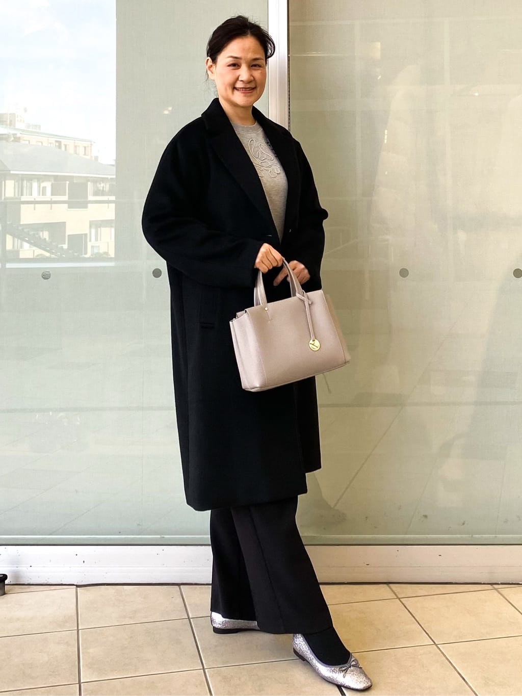 Jeanさんの「OPAQUE.CLIP｜カシミヤブレンドウールチェスターコート」を使ったコーディネート