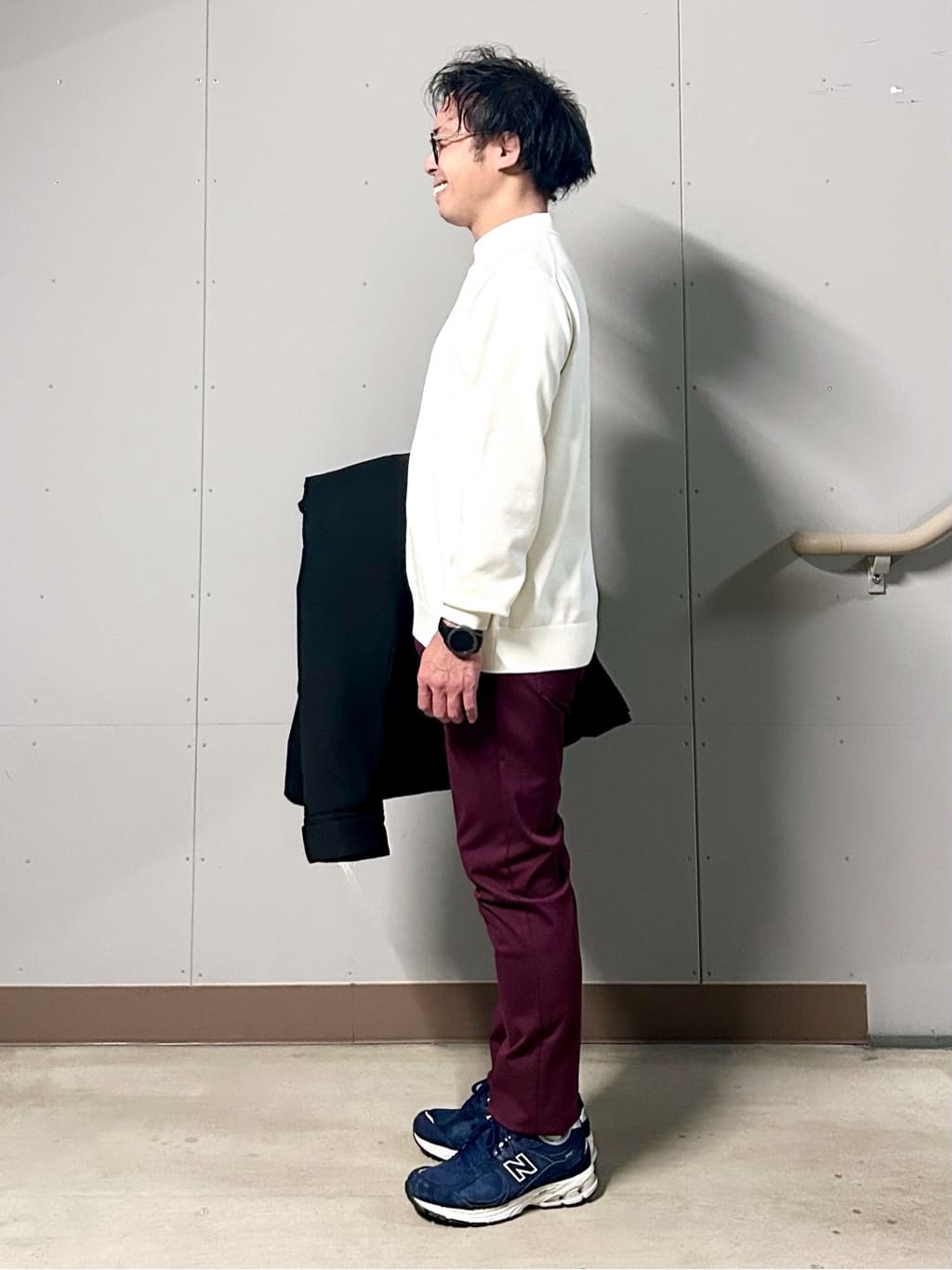 KENJI Iさんの「THE SHOP TK｜【軽くて、暖かい】SORONA／ソロナ 中綿ブルゾン 防風/軽量/洗濯機OK/フード脱着可」を使ったコーディネート