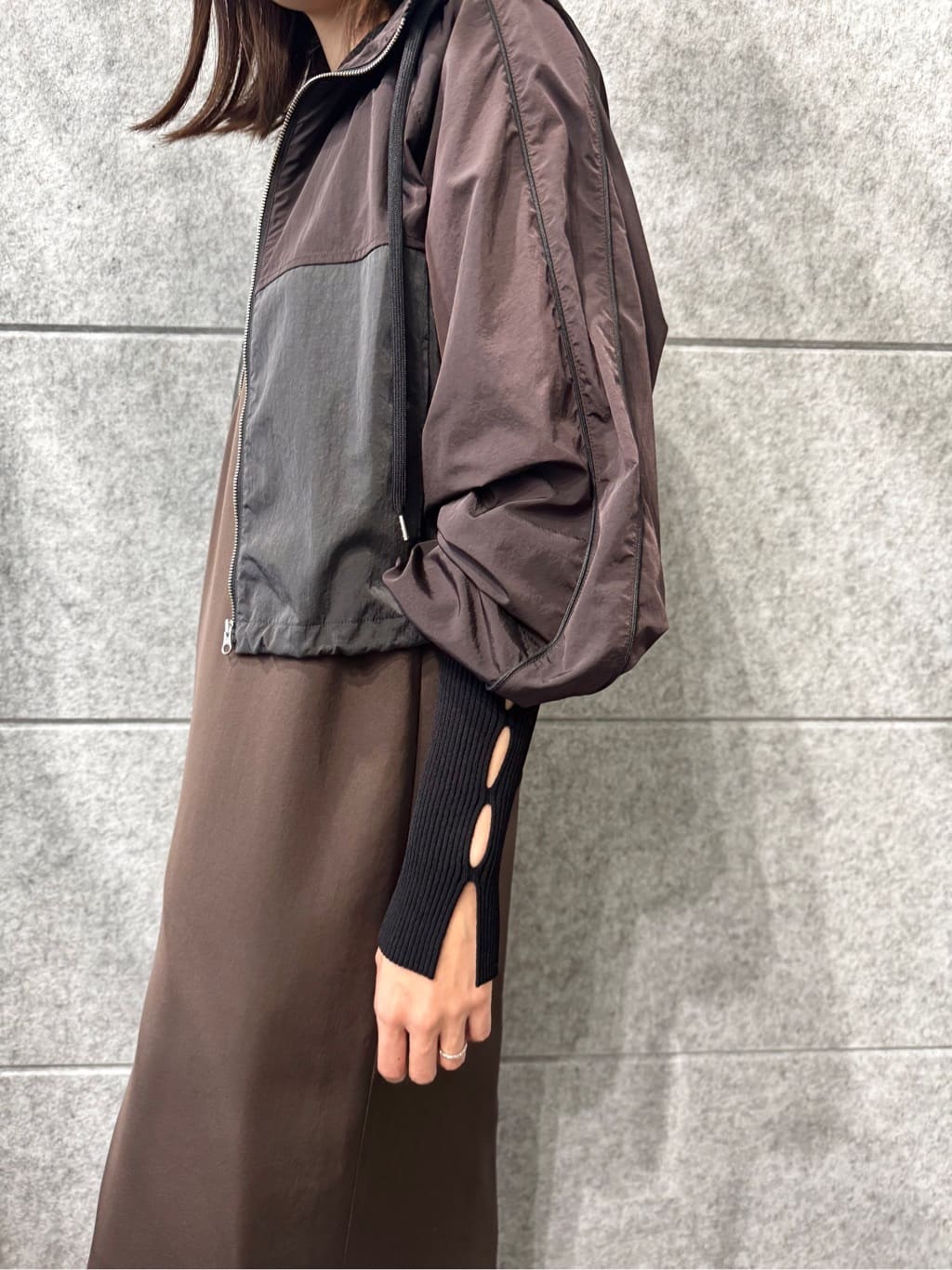 uchi__yamaさんの「CODE A｜urban light crop blouson」を使ったコーディネート