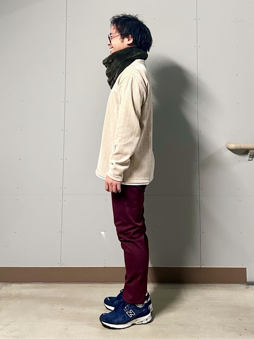 KENJI Iさんの「THE SHOP TK｜【心地良い、滑らかさ】レイヤード風ケーブル ニットソー 【洗濯機OK】」を使ったコーディネート