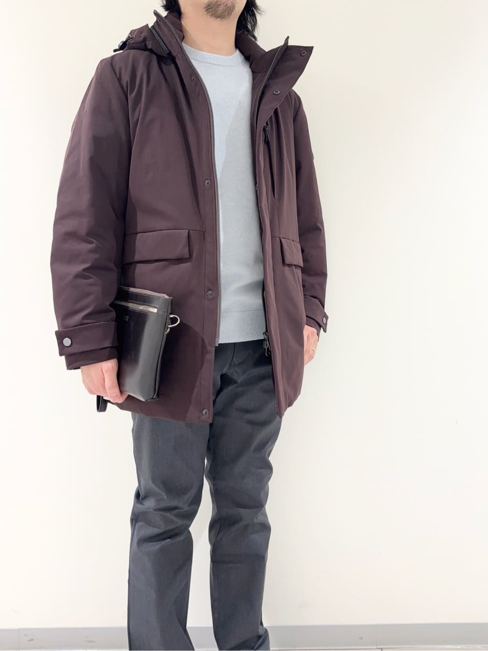 及川さんの「TAKEO KIKUCHI｜【None Of Stress】ストレッチ ダウンブルゾン」を使ったコーディネート