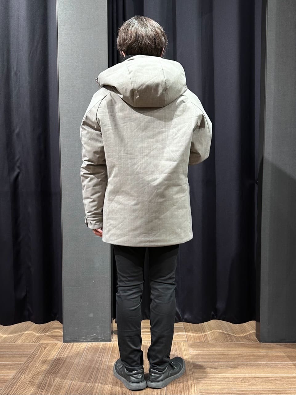 tomoyaさんの「THE SHOP TK｜【軽くて、暖かい】SORONA／ソロナ 中綿ブルゾン 防風/軽量/洗濯機OK/フード脱着可」を使ったコーディネート